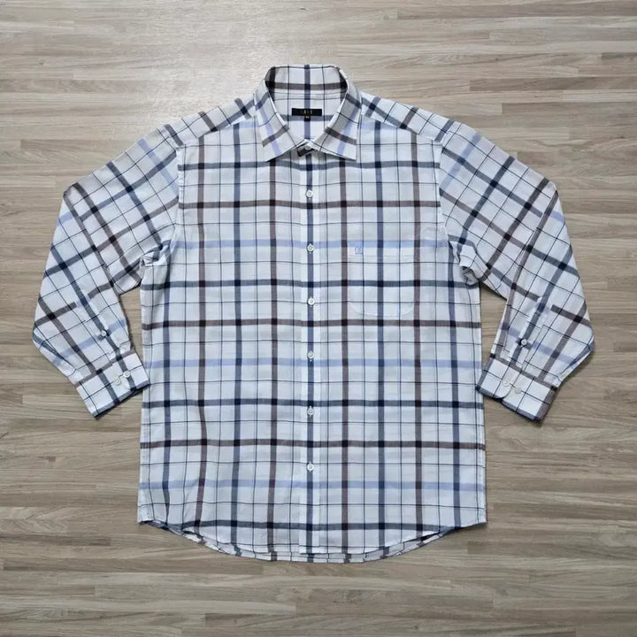 [BUNJANG] Daks Checkered Long Sleeve Shirt / 100/ 닥스 체크 긴팔 셔츠