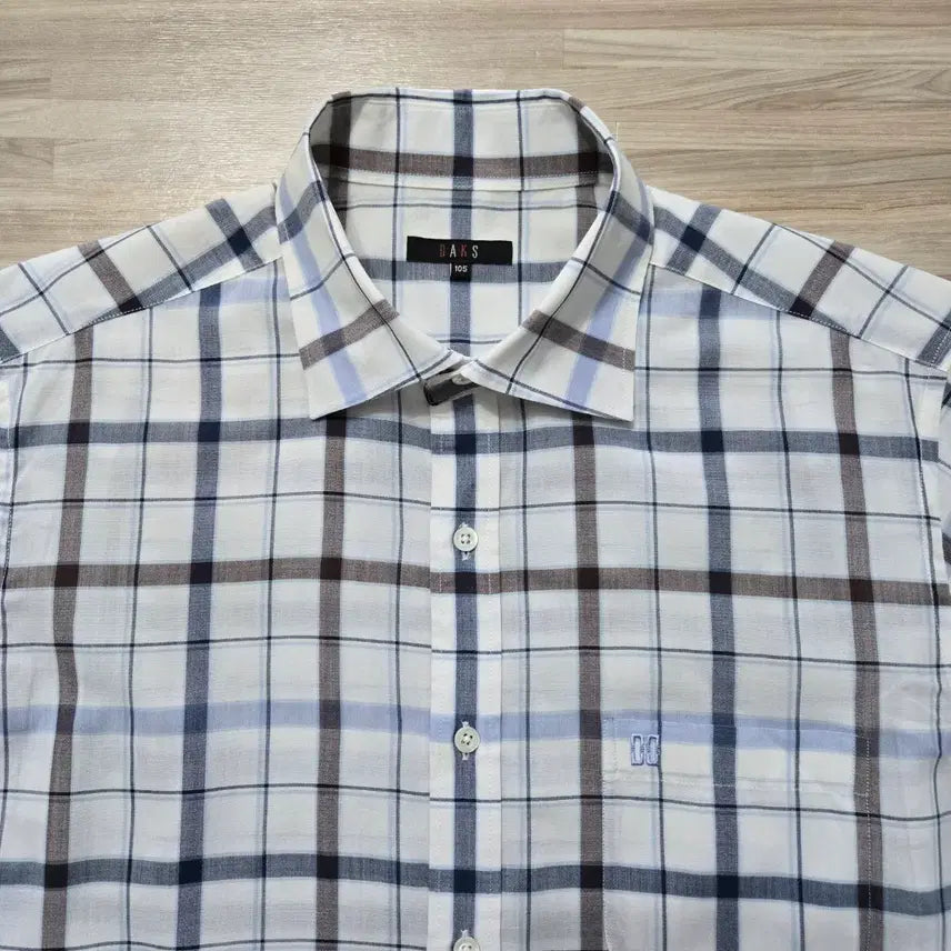 [BUNJANG] Daks Checkered Long Sleeve Shirt / 100/ 닥스 체크 긴팔 셔츠