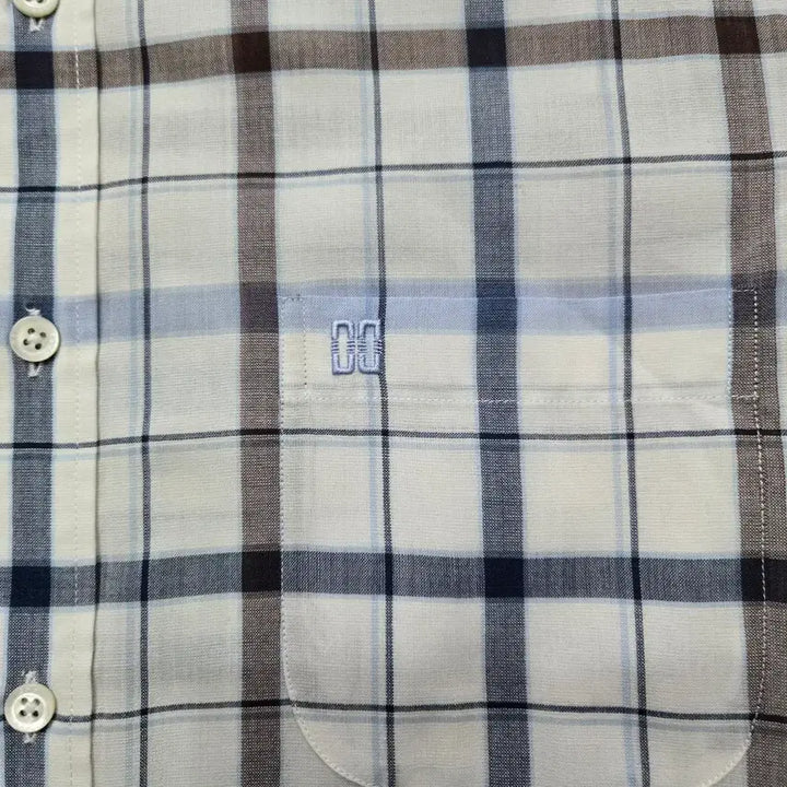 [BUNJANG] Daks Checkered Long Sleeve Shirt / 100/ 닥스 체크 긴팔 셔츠