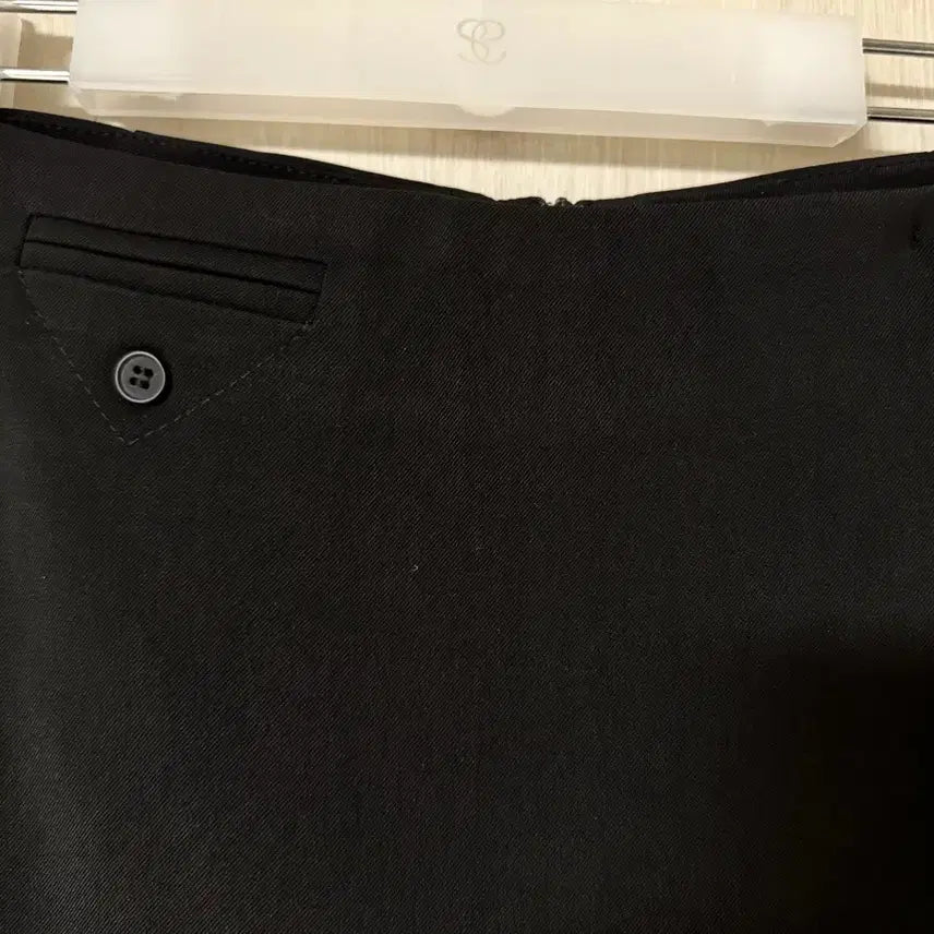 [BUNJANG] Black High-Waist Wrap Skirt Pants (M) / 블랙 랩스커트 팬츠 M 사이즈