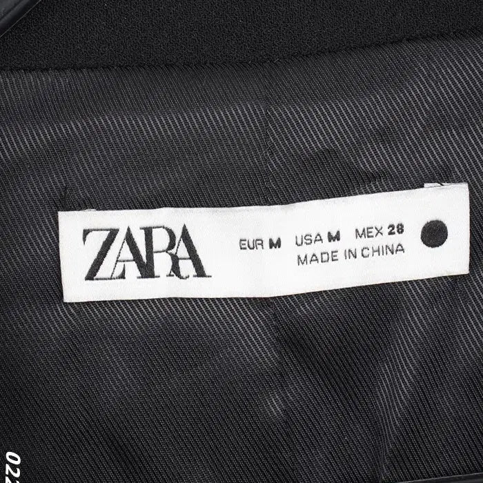 [BUNJANG] ZARA Round Collar Pintuck Jacket / 여성M/ 자라 둥근카라 핀턱 자켓 하객룩  BK A-8