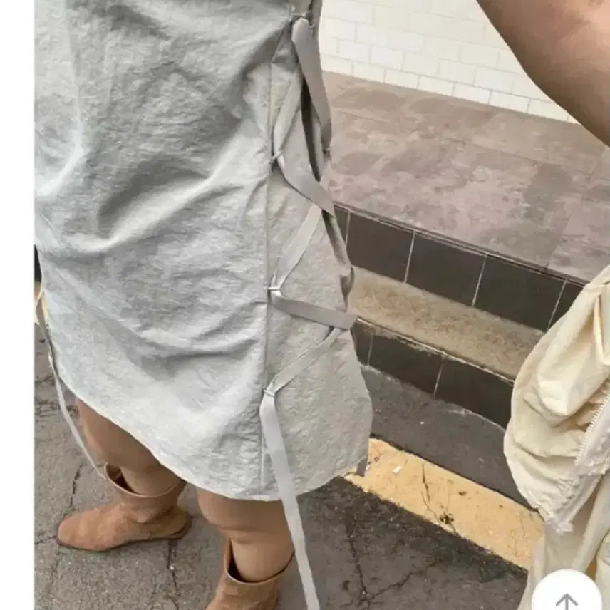 [BUNJANG] Two-Way Layered Skirt / 새상품 ) 투웨이 스커트 블랙 / 레이어드 치마  리본셔링