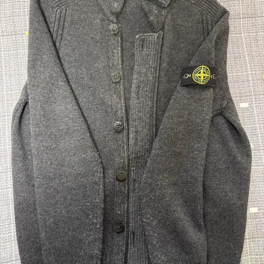 [BUNJANG] Stone Island Knit Zip-up Cardigan / 스톤아일랜드 니트집업가디건