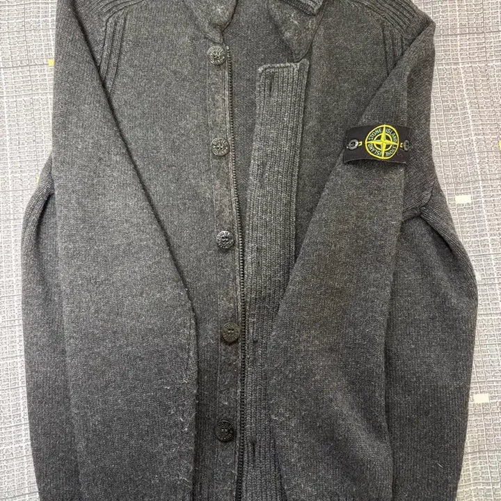 [BUNJANG] Stone Island Knit Zip-up Cardigan / 스톤아일랜드 니트집업가디건