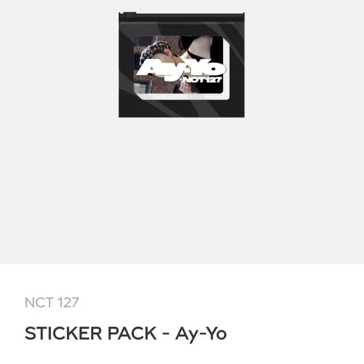 [BUNJANG] NCT 127 Jungwoo Ay-Yo Sticker Pack Photocard / nct 127 에이요 스티커팩 포카 포토카드 정우 엔시티