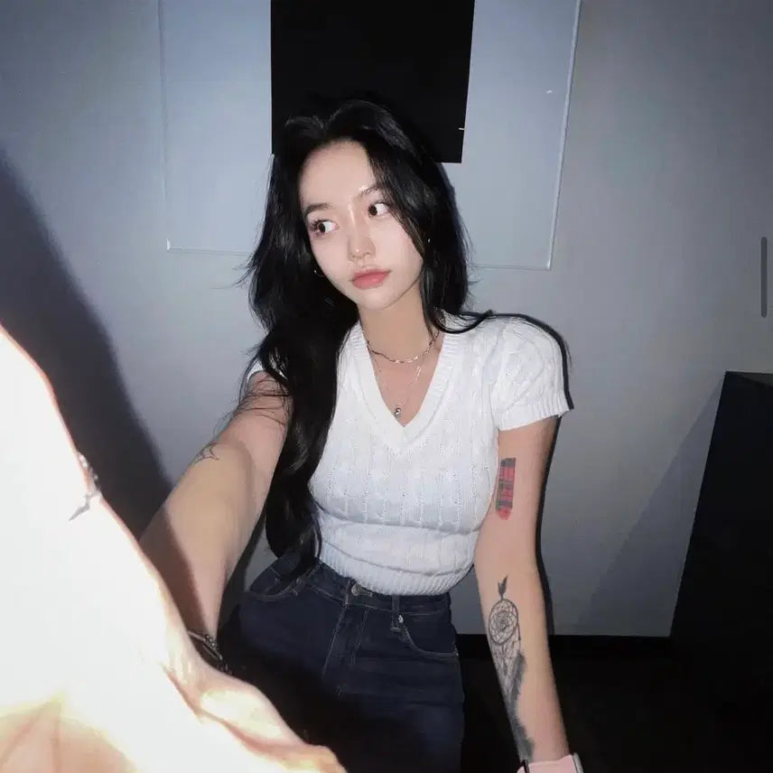 [BUNJANG] Palejade Cable Short Sleeve Knit (Black) / (이번주까지 판매)Palejade 페일제이드 케이블 반팔니트 (블랙)