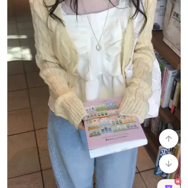 [BUNJANG] Minipo Cable Knit Cardigan / 미니포에 꽈배기 가디건 판매합니다 !