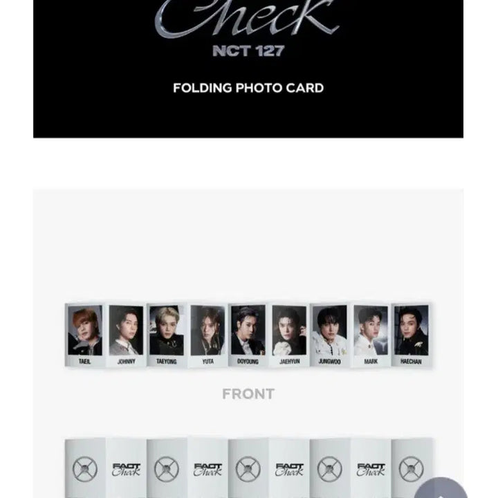 [SOLD OUT] nct 127 유타 팩트체크 폴딩 포카 포토카드 엔시티