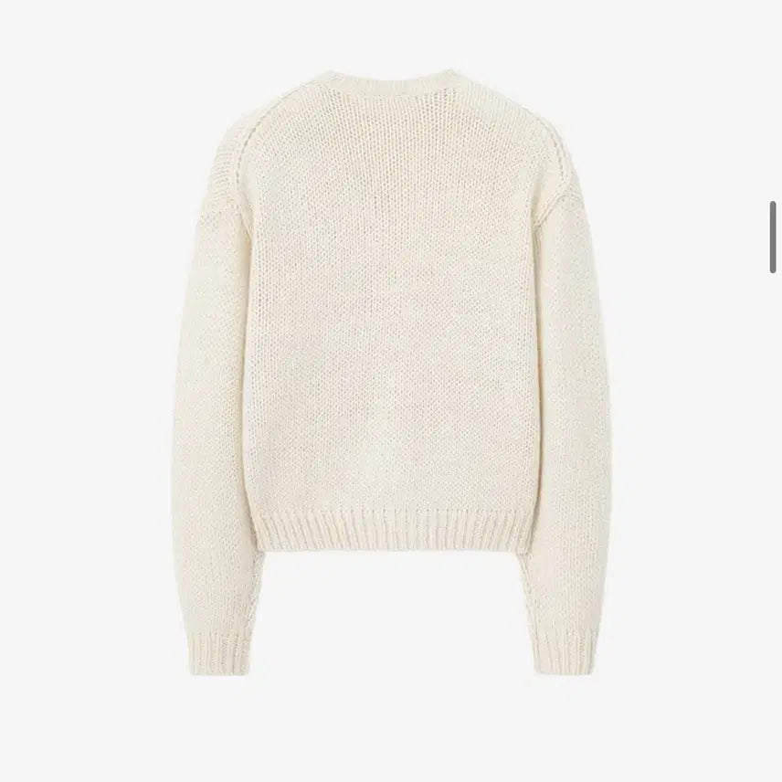 [BUNJANG] Insilence Loose Knit Cream M / 인사일런스 로빙얀 루즈 니트 크림 M