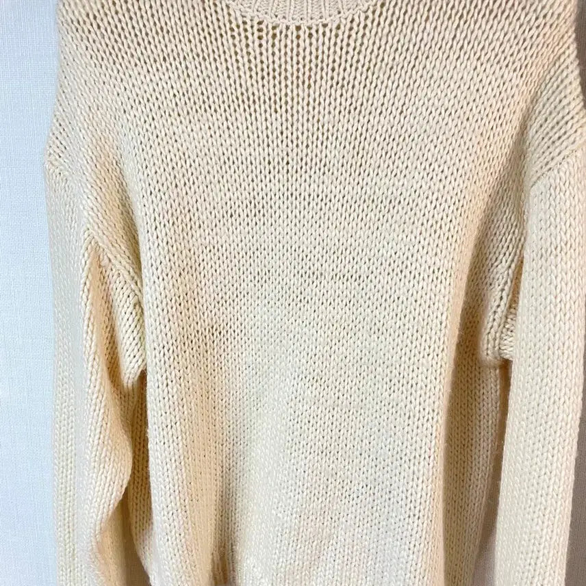 [BUNJANG] Insilence Loose Knit Cream M / 인사일런스 로빙얀 루즈 니트 크림 M