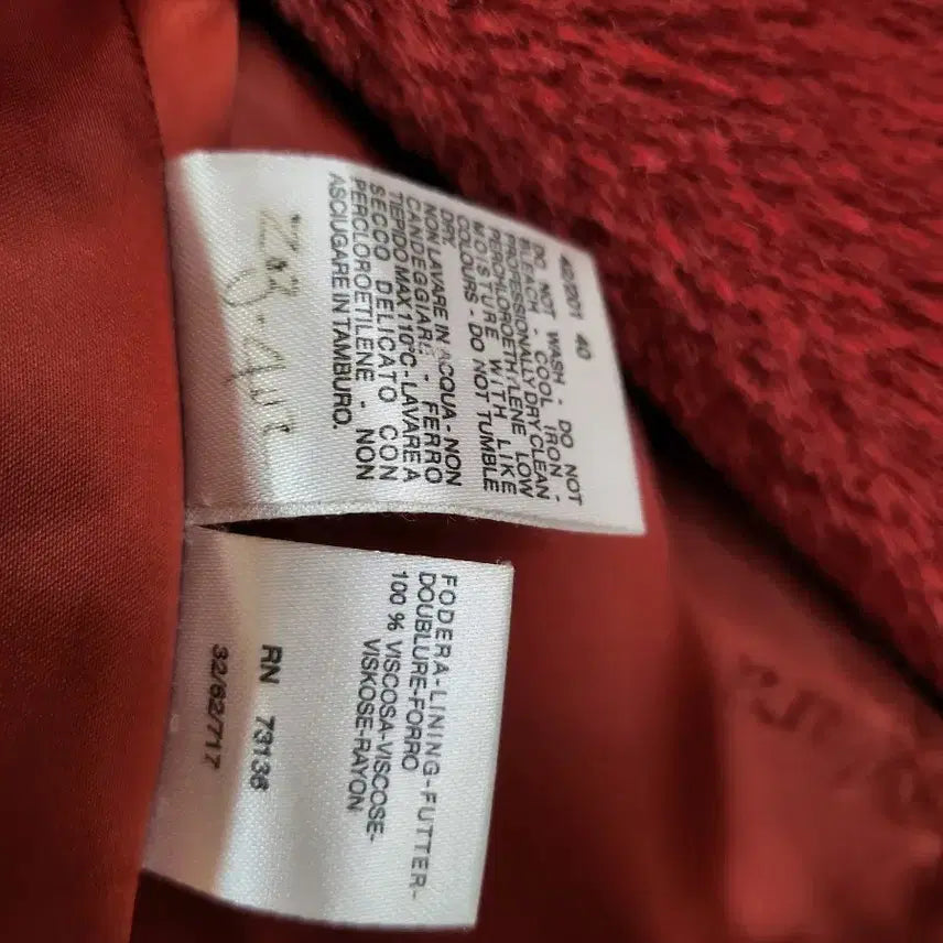 [BUNJANG] Max Mara Red Short Fur Coat / (정품)막스마라 레드 숏 퍼 코트