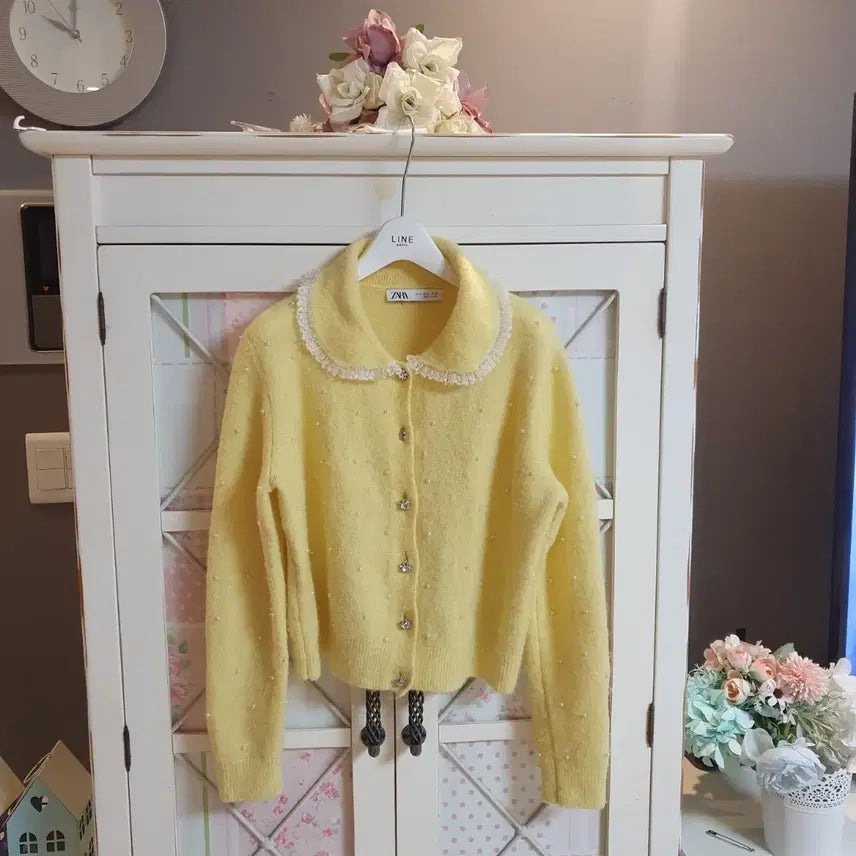 [BUNJANG] ZARA Knit Angora Cardigan (55-66) / 자라 니트 스웨터 가디건/55-66
