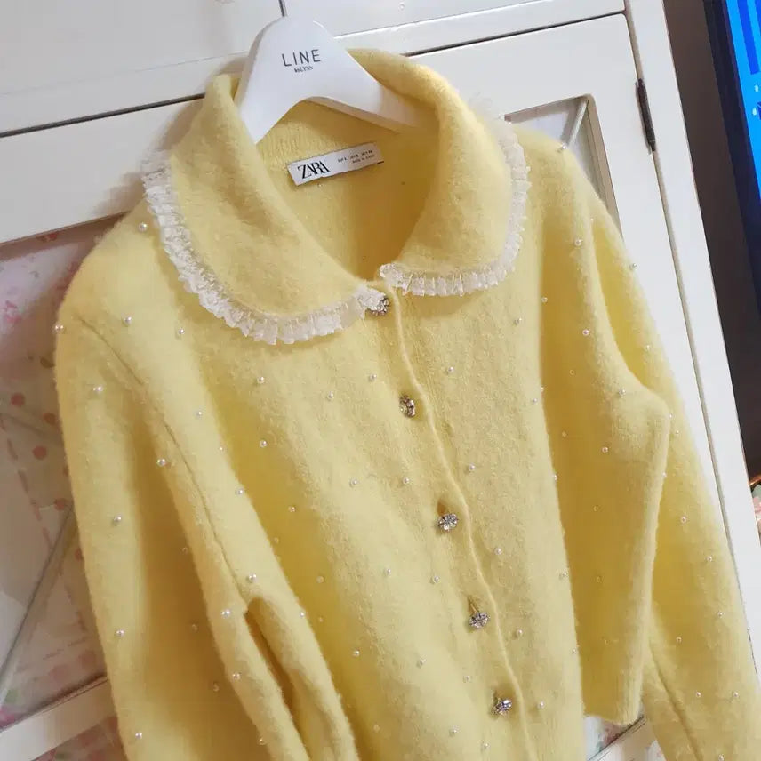 [BUNJANG] ZARA Knit Angora Cardigan (55-66) / 자라 니트 스웨터 가디건/55-66