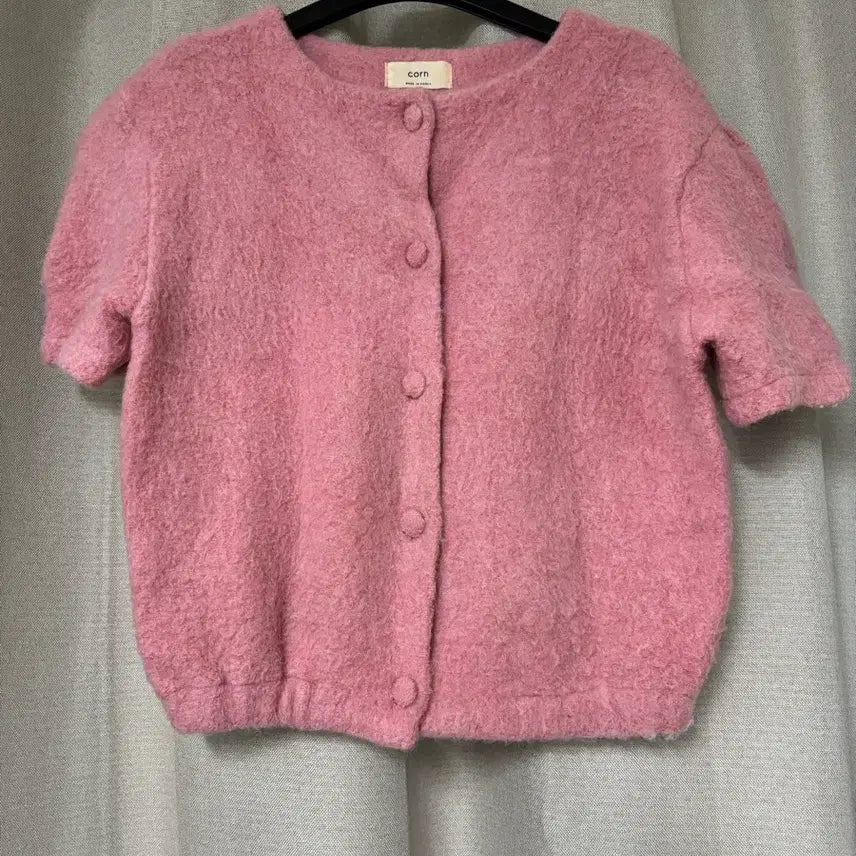 [BUNJANG] Pink Knit Top / 여성 반팔니트 핑크니트(새상품)