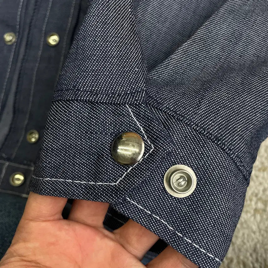 [BUNJANG] Champion Spark Plug Denim Jacket / [L] 70s 데드스탁 챔피온 스파크 플러스 데님 자켓 champion