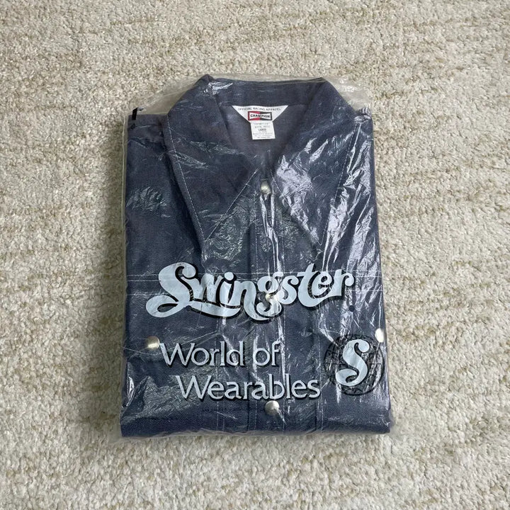 [BUNJANG] Champion Spark Plug Denim Jacket / [L] 70s 데드스탁 챔피온 스파크 플러스 데님 자켓 champion