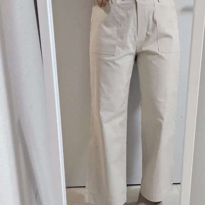 [BUNJANG] Unbranded Wide Pocket Cotton Pants / 사방스판 와이드 포켓 면바지 사이즈택1