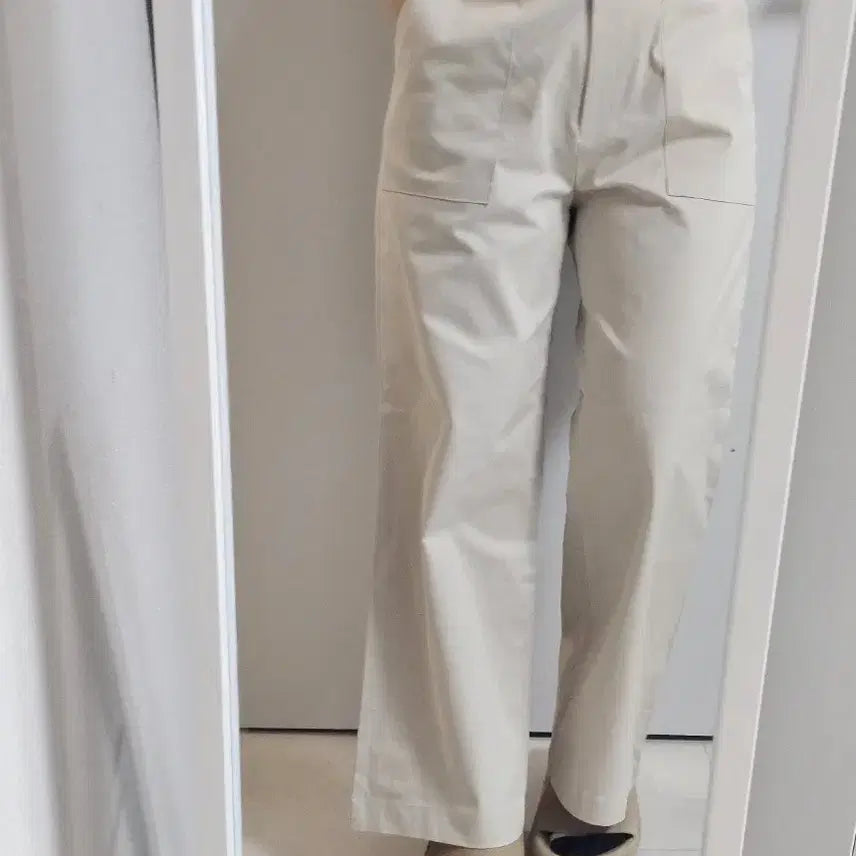 [BUNJANG] Unbranded Wide Pocket Cotton Pants / 사방스판 와이드 포켓 면바지 사이즈택1