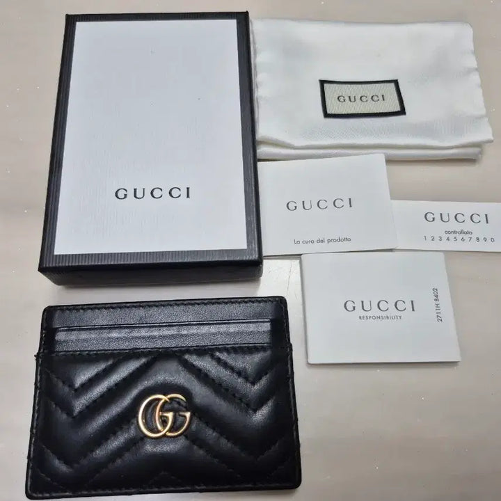 [BUNJANG] Gucci Marmont Card Wallet Black / 구찌 마몬트 카드 지갑