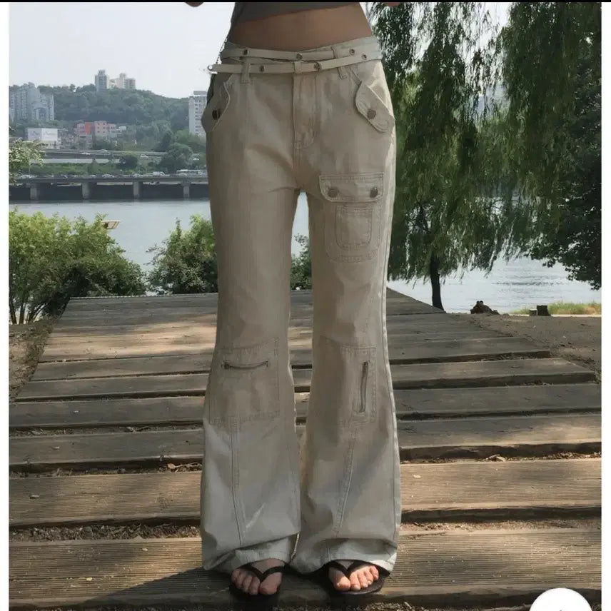 [BUNJANG] Modi Mood Bootcut Cotton Pants / 모디무드 부츠컷 코튼팬츠