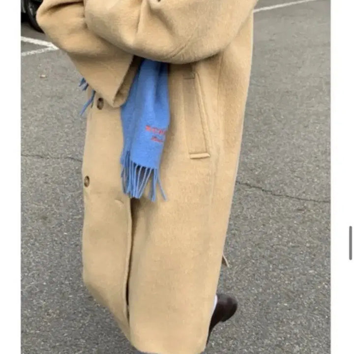 [BUNJANG] MONE Ribbon Alpha Alpaca Coat / MONE 리본빛 잭알파카 코트