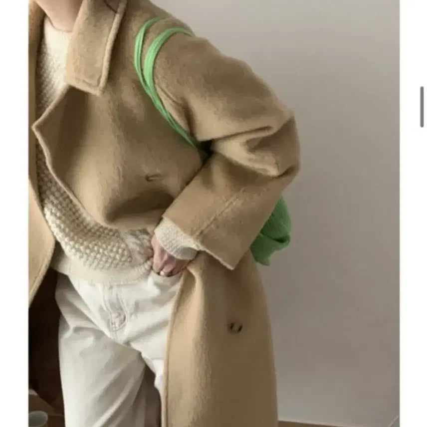 [BUNJANG] MONE Ribbon Alpha Alpaca Coat / MONE 리본빛 잭알파카 코트