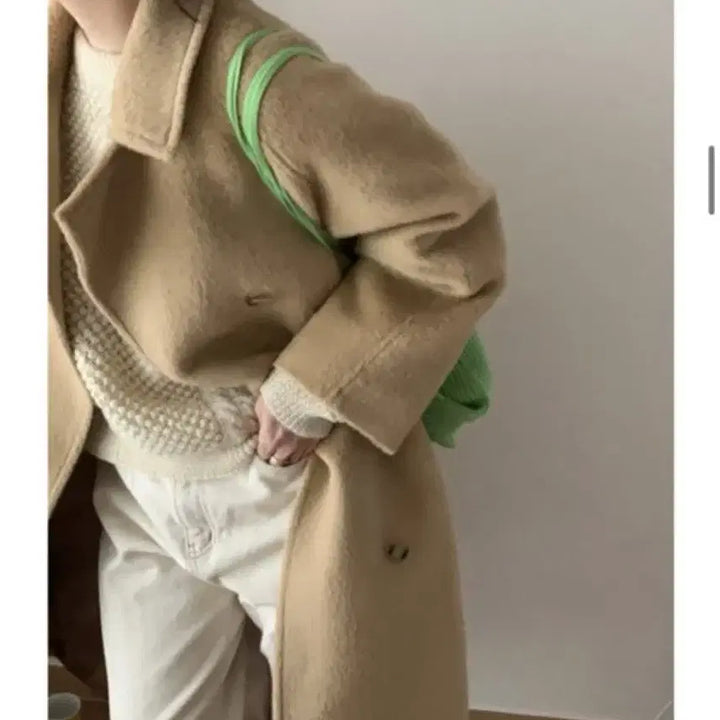 [BUNJANG] MONE Ribbon Alpha Alpaca Coat / MONE 리본빛 잭알파카 코트