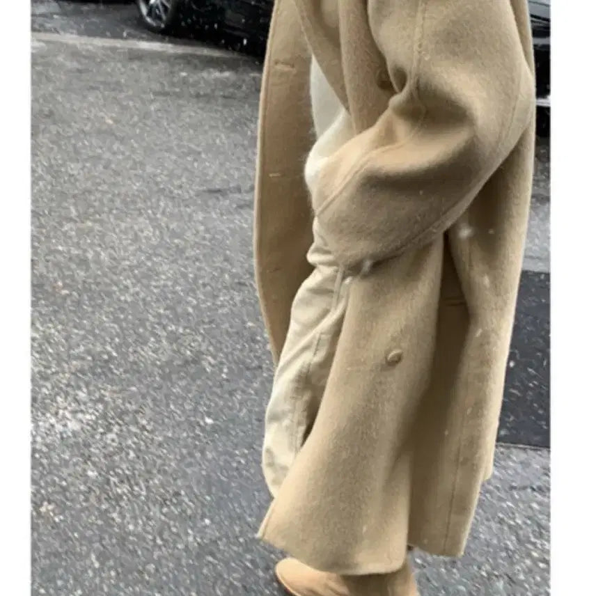 [BUNJANG] MONE Ribbon Alpha Alpaca Coat / MONE 리본빛 잭알파카 코트