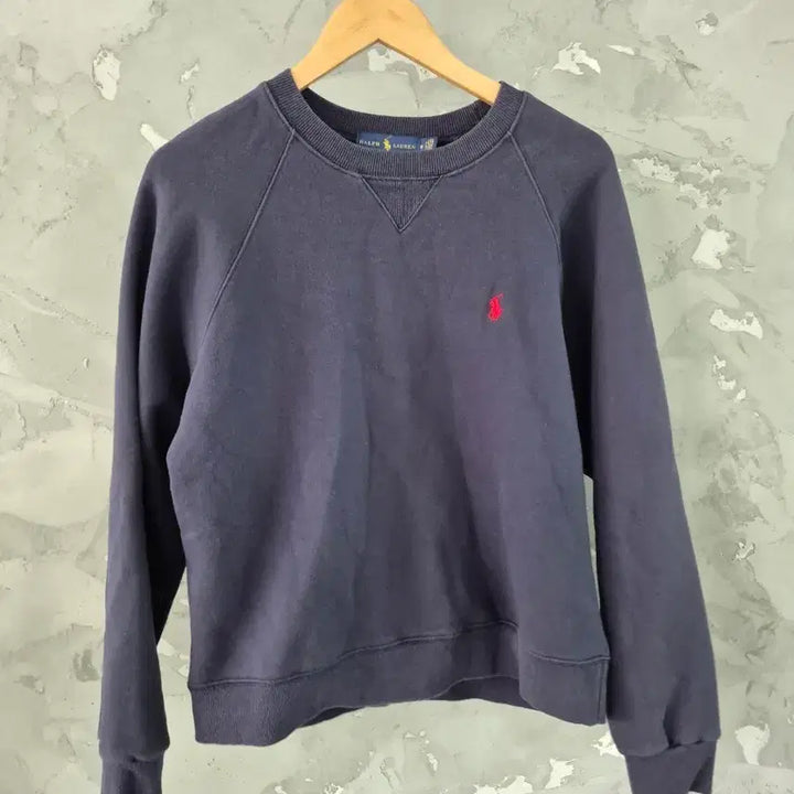 [BUNJANG] Polo Ralph Lauren Navy Crewneck Sweatshirt / 폴로 랄프로렌 네이비 맨투맨 티셔츠 m