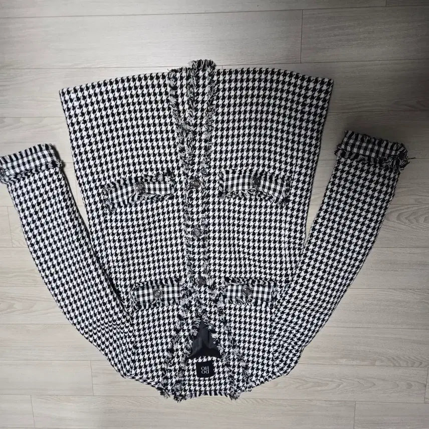 [BUNJANG] DOHO Houndstooth Check Tweed Jacket / DOHO 도호 하운드투스 체크 트위드 자켓