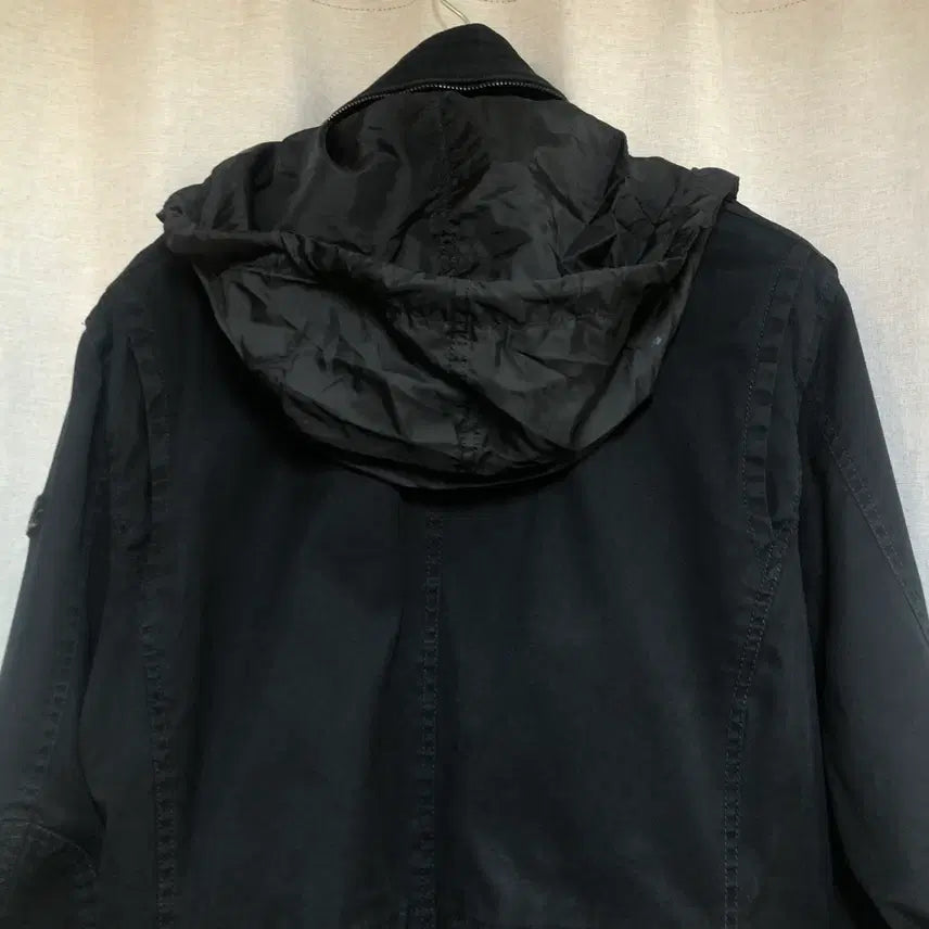 [BUNJANG] Diesel M86 Military Field Jacket (Hidden Hood) - Black L / 디젤 M86 밀리터리 필드자켓 히든후드 블랙 L