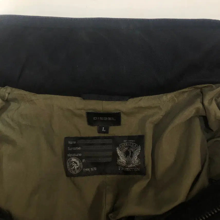 [BUNJANG] Diesel M86 Military Field Jacket (Hidden Hood) - Black L / 디젤 M86 밀리터리 필드자켓 히든후드 블랙 L