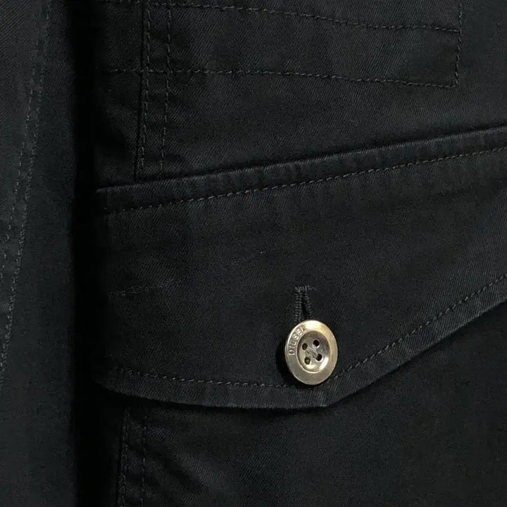 [BUNJANG] Diesel M86 Military Field Jacket (Hidden Hood) - Black L / 디젤 M86 밀리터리 필드자켓 히든후드 블랙 L
