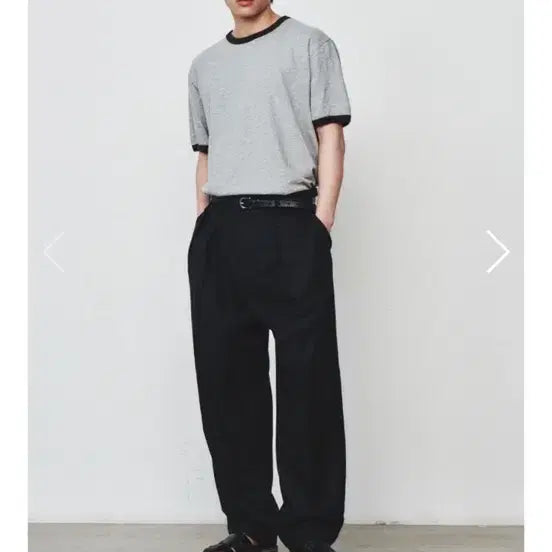 [BUNJANG] Art if Acts Reverse Wool Two Tuck Pants (Dark Navy) / (L) 아트이프액츠 리버스 울 투턱 팬츠 [다크네이비]