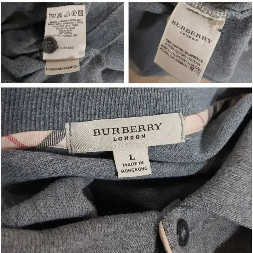 [BUNJANG] Burberry Polo Shirt (L) / 남성 버버리 반팔 카라 폴로티셔츠 (L)