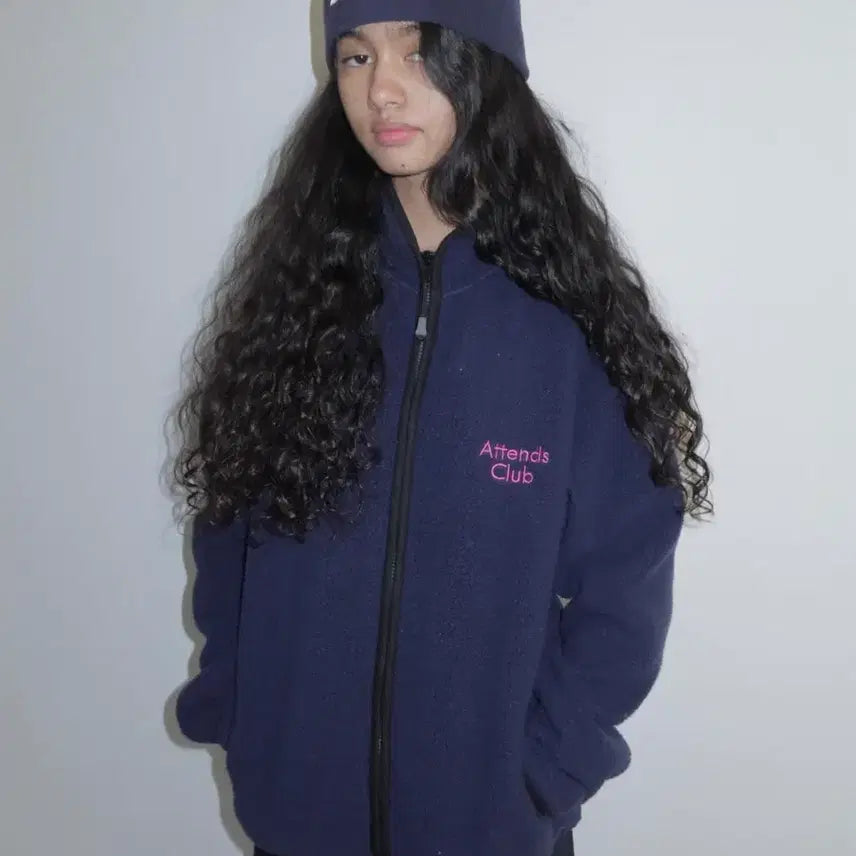 [BUNJANG] Attends Fleece Jacket Navy / (오늘만할인)어텐즈 플리스 자켓 네이비