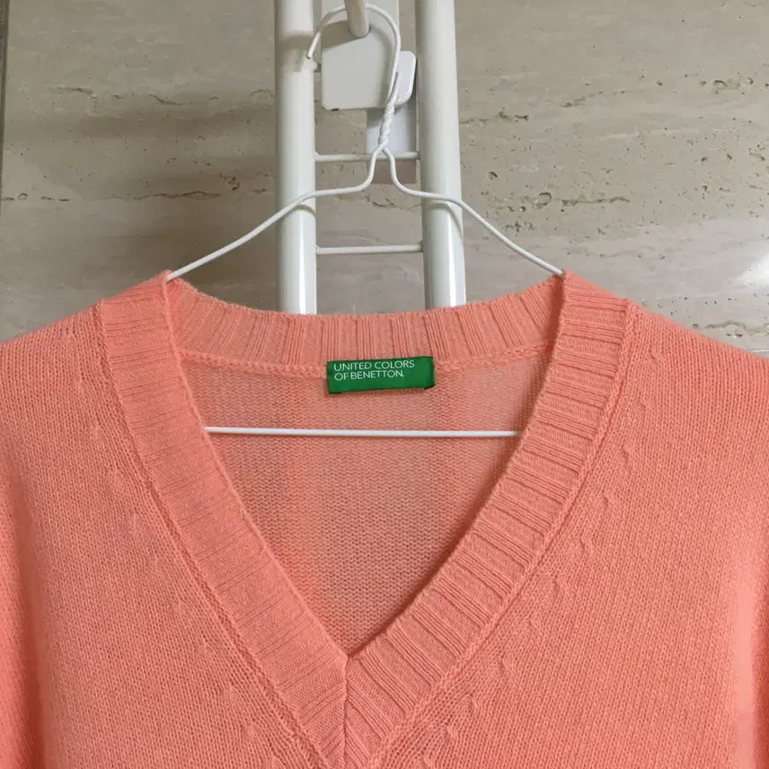 [BUNJANG] Benetton V-Neck Wool Knit Sweater / 베네통 22년 브이넥 울 니트 S