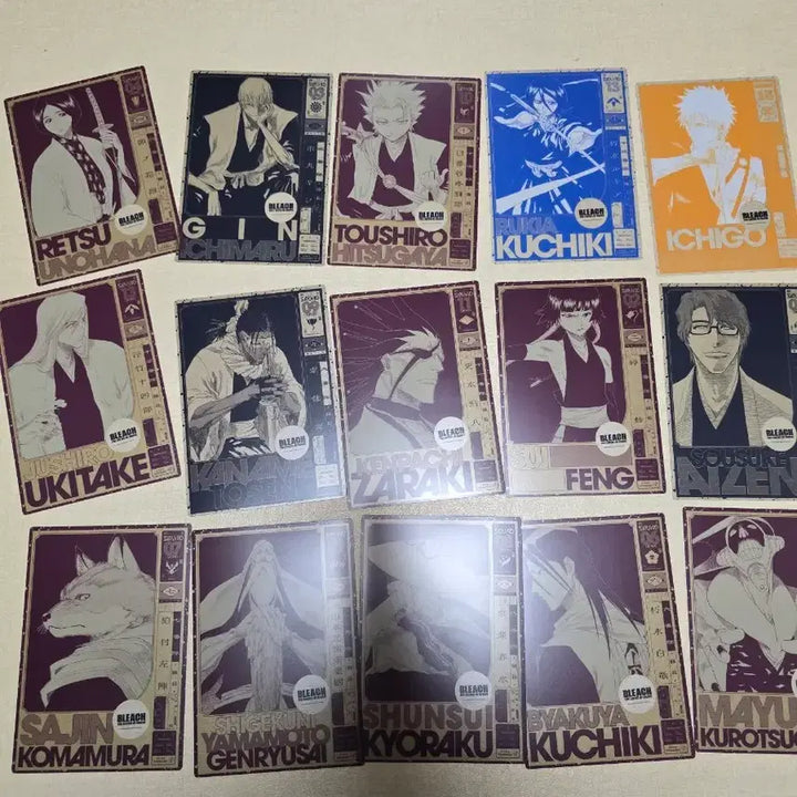 [BUNJANG] Bleach POB Bundle Set Clear Card / 블리치 20주년  클리어카드 일괄