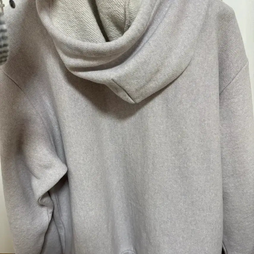 [BUNJANG] Stussy Patch Knit Hooded Zip-Up Ash Heather M / 스투시 패치 니트 후드 집업 애쉬 헤더 M