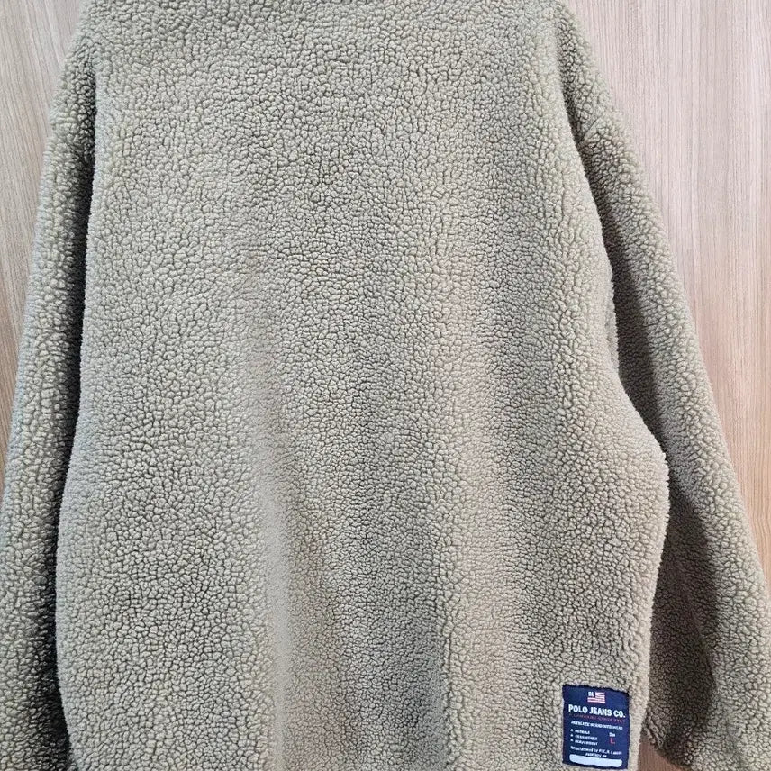 [BUNJANG] Polo Ralph Lauren Polo Jeans Brown Fleece Jacket / [110]정품 폴로 랄프로렌 폴로 진스 브라운 뽀글이 양털 후리스  L