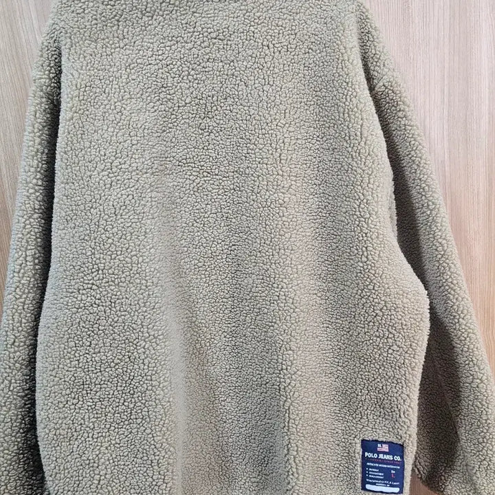 [BUNJANG] Polo Ralph Lauren Polo Jeans Brown Fleece Jacket / [110]정품 폴로 랄프로렌 폴로 진스 브라운 뽀글이 양털 후리스  L