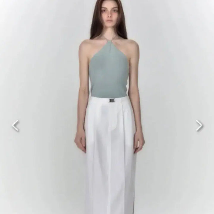 [BUNJANG] Abbie's Mint Halter Neck Knit Cardigan Set / 강민경 착용) 아비에무아 민트 홀터넥 나시 가디건 세트 2사이즈