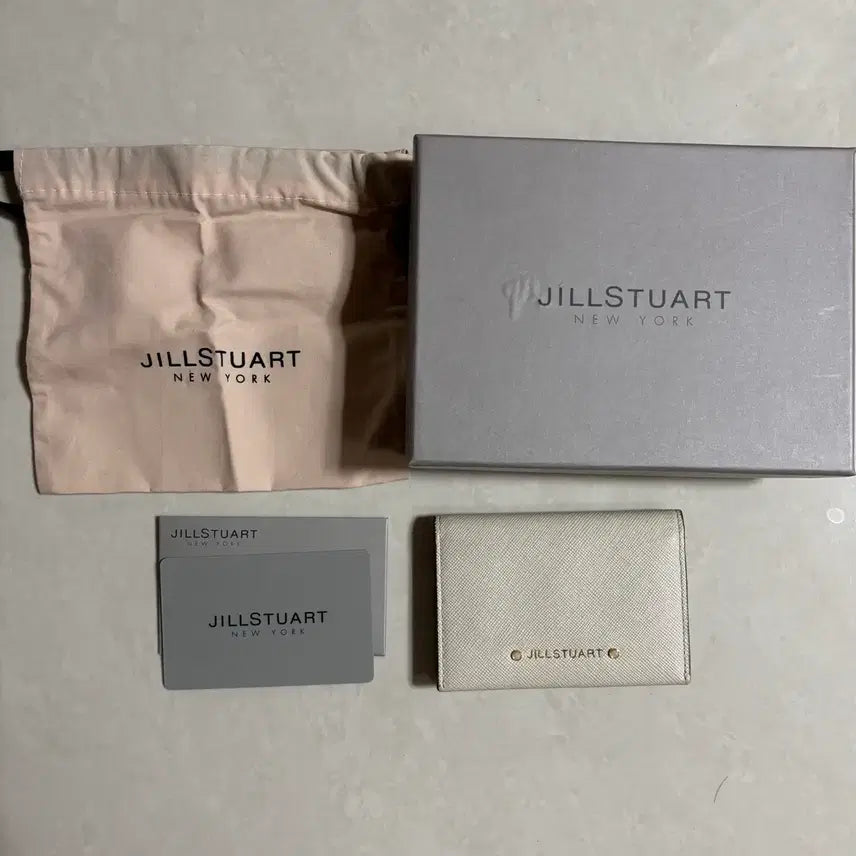 [BUNJANG] Jill Stuart Card Wallet Ivory / 질스튜어트 카드지갑 아이보리