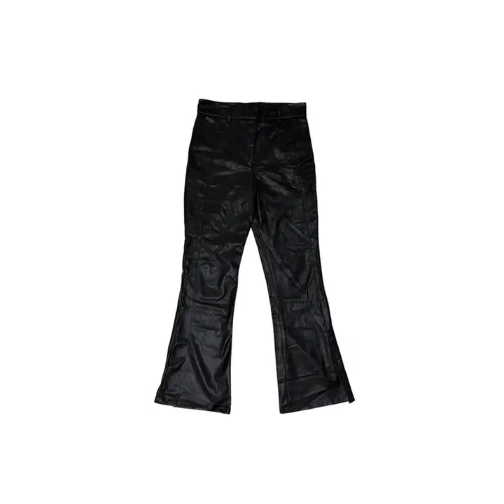 [BUNJANG] Andersson Bell Jamie Side Slit Faux Leather Trousers / ANDERSSON BELL JAMIE 사이드 슬릿 레더 트라우저