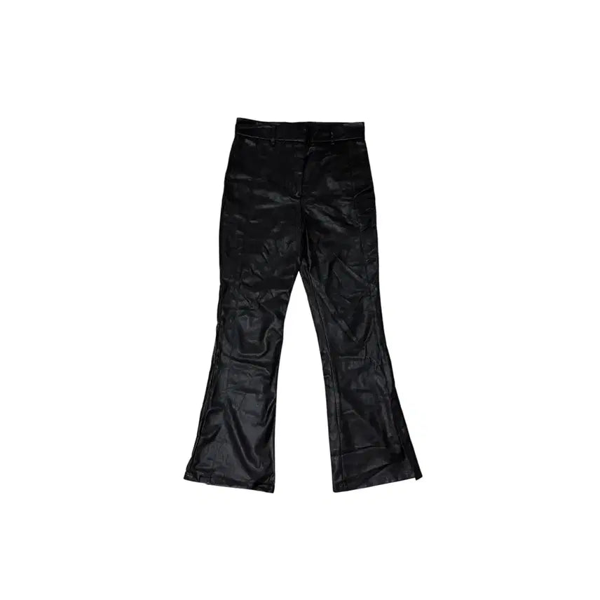 [BUNJANG] Andersson Bell Jamie Side Slit Faux Leather Trousers / ANDERSSON BELL JAMIE 사이드 슬릿 레더 트라우저