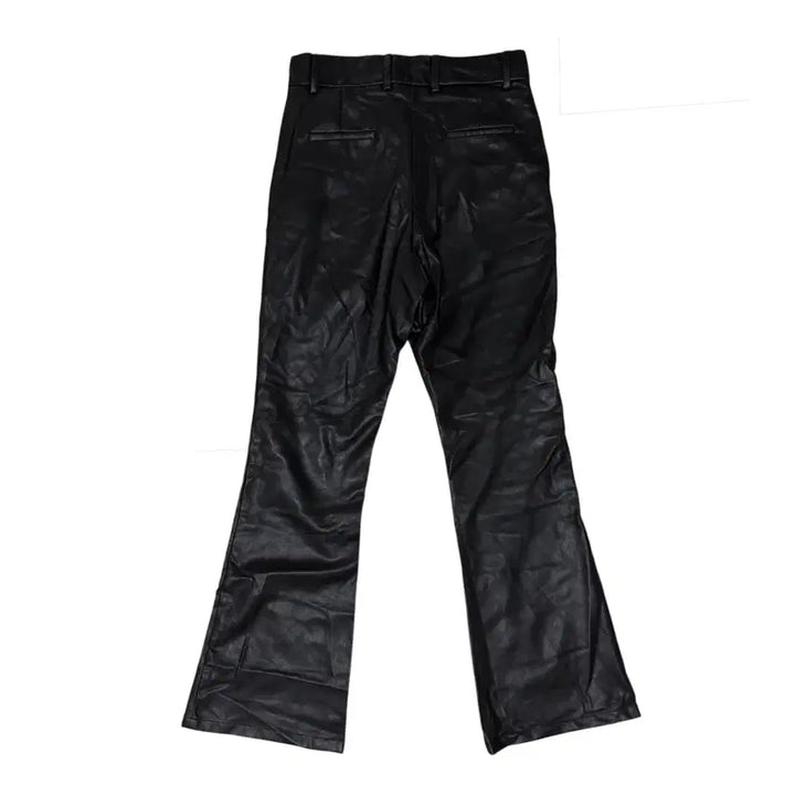 [BUNJANG] Andersson Bell Jamie Side Slit Faux Leather Trousers / ANDERSSON BELL JAMIE 사이드 슬릿 레더 트라우저