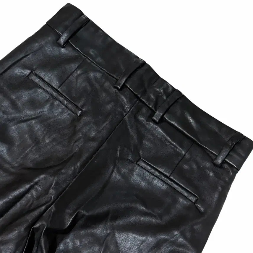 [BUNJANG] Andersson Bell Jamie Side Slit Faux Leather Trousers / ANDERSSON BELL JAMIE 사이드 슬릿 레더 트라우저