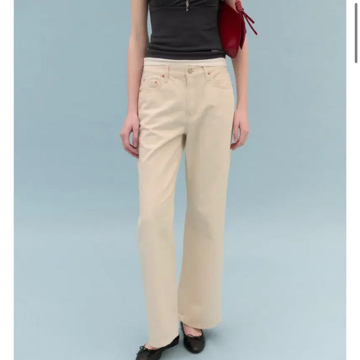 [BUNJANG] Fyeo Wide Flare Denim Pants / Fyeo 포유온 와이드 플레어 데님 내추럴 (새상품)