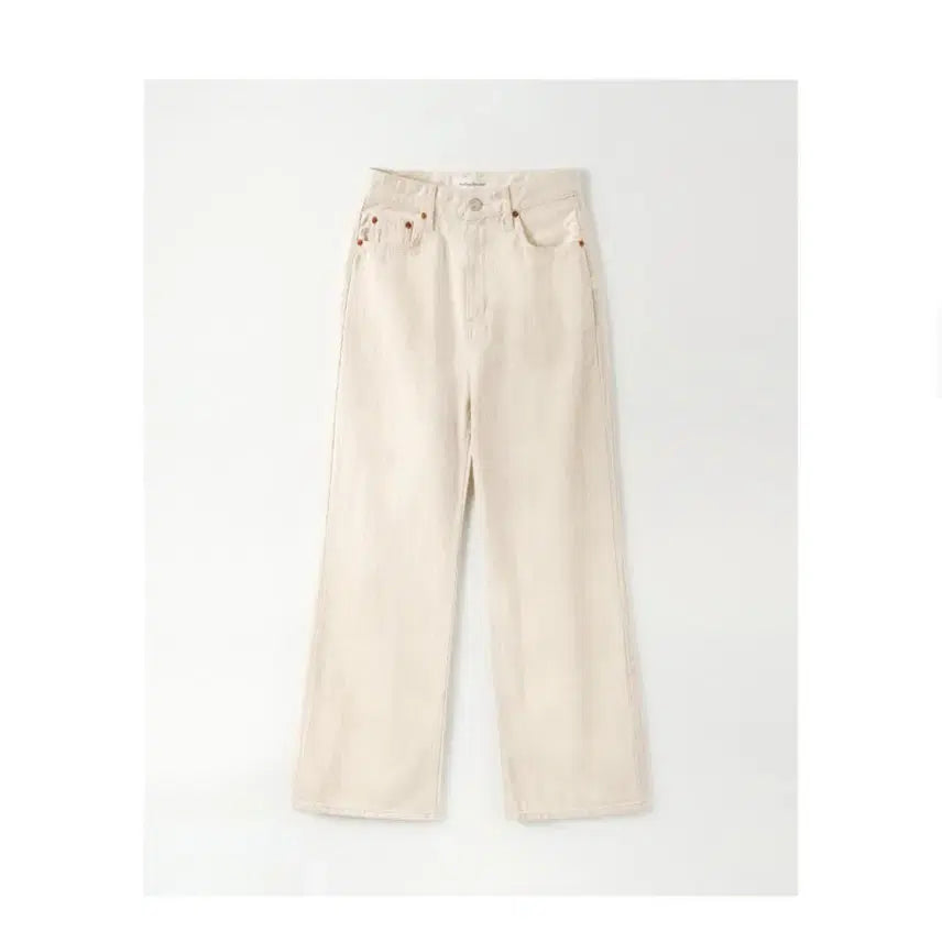 [BUNJANG] Fyeo Wide Flare Denim Pants / Fyeo 포유온 와이드 플레어 데님 내추럴 (새상품)