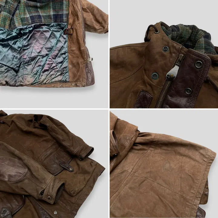 [BUNJANG] McGregor Leather Hooded Jacket / 맥그리거 레더 후드 자켓